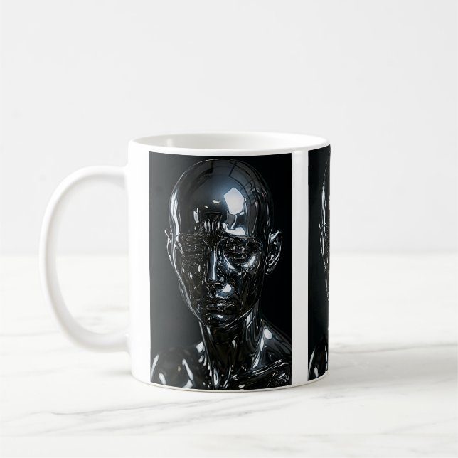 Taza De Café Declaración de tres clones de Chrome  (Izquierda)