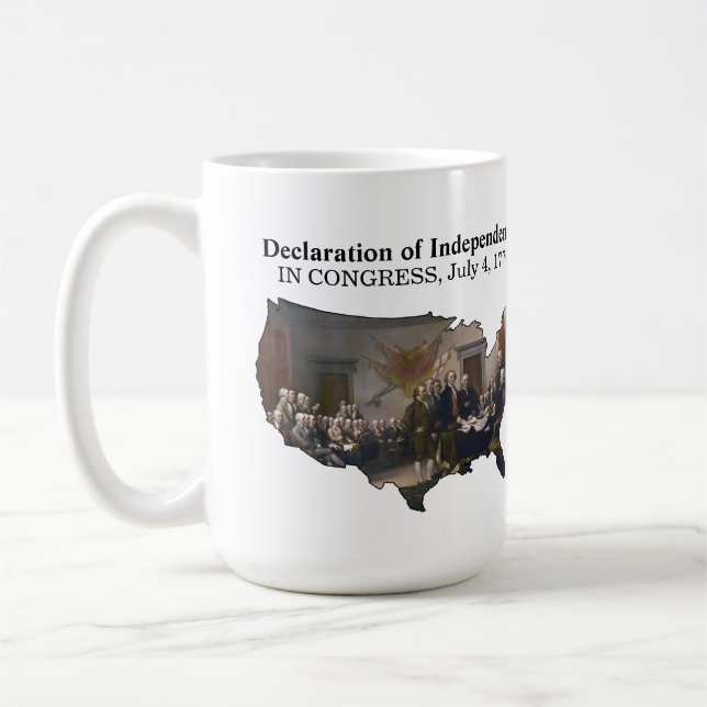 Taza De Café Declaración del CONGRESO de Independencia, 4 de ju (Izquierda)
