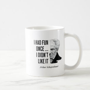 Taza De Café Declaración divertida del filósofo cita de Schopen