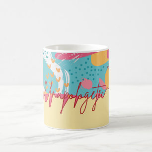 Taza De Café Declaración Femenina Audaz e Inquebrantable