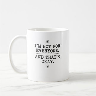Taza De Café Declaración Gráfica de Individualidad Serif Vintag