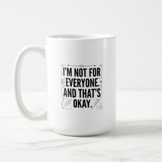 Taza De Café Declaración Gráfica de Tipografía Negrita Geométri