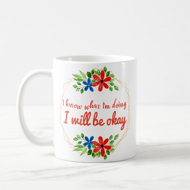 Taza De Café declaraciones de vibra positivas para el trabajo y (Izquierda)