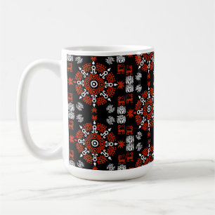 Taza De Café Decoración artística azteca mexicana en casa