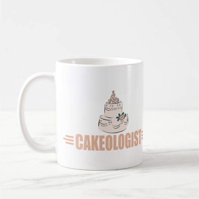 Taza De Café Decoración cómica de pastel (Izquierda)