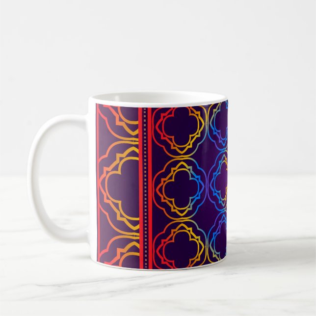 Taza De Café Decoración Con Decoración Geométrica. Sym (Izquierda)