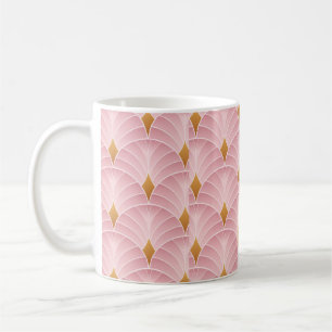 Taza De Café Decoración de arte. Papel pintado de época. japoné