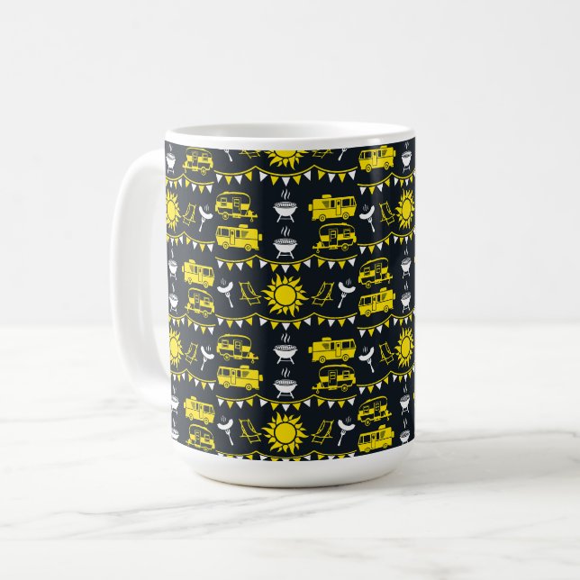 Taza De Café Decoración de Camping de Caravana (Anverso izquierdo)