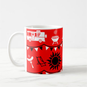 Taza De Café Decoración de Camping de Caravana
