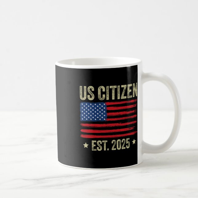 Taza De Café Decoración De Ciudadanía Estadounidense Nueva Ciud (Derecha)