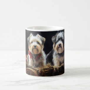 Taza De Café Decoración de los Navidades de Biewer Terrier Snow
