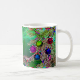Taza De Café Decoración De Pino De Vacaciones