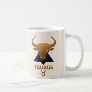 Taza De Café Decoración de Zodíaco Tauro Regalo de Astrología
