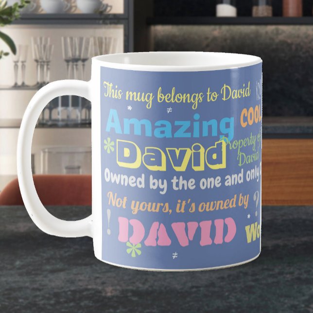 Taza De Café Decoración del nombre del propietario (Subido por el creador)