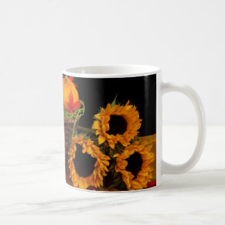 Taza De Café Decoración floral de otoño