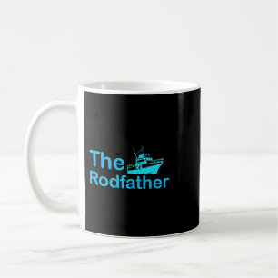 Taza De Café Decoración gráfica hippie de pesca divertida, algo