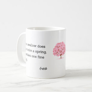 Taza De Café Decoración para el hogar con cita de Aristóteles p