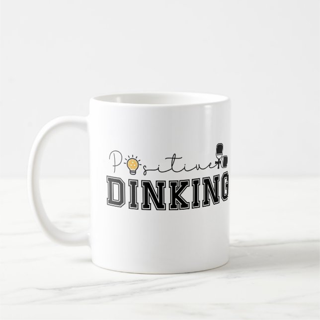 Taza De Café Decoración positiva de picoteo divertida (Izquierda)