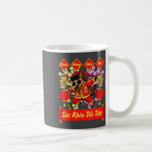 Taza De Café Decoración Tet 2026 Año Nuevo Lunar Vietnamita Cab