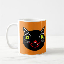 Decoración Vintage de Halloween Gato Negro I
