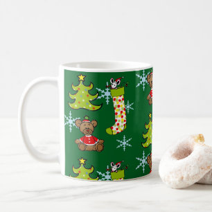 Taza De Café decoraciones navideñas alegres