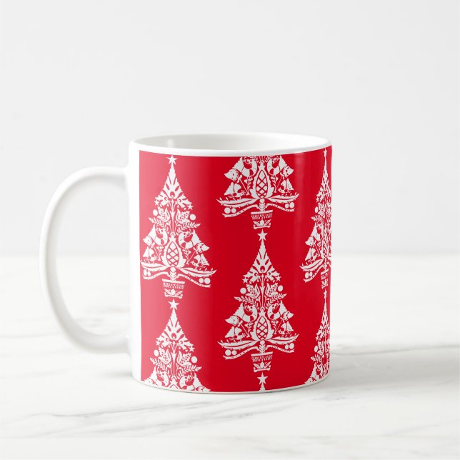 Taza De Café Decoraciones navideñas tradicionales escandinavas (Izquierda)