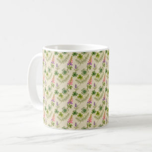 Taza De Café Dedalera y Tréboles Día de San Patricio