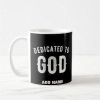 DEDICADO A DIOS PERSONALIZABLE GUAY TEXTO BLANCO