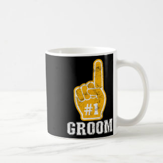 Taza De Café Dedo de espuma naranja para la despedida de solter