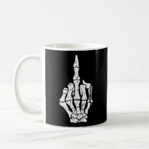 Taza De Café Dedo medio esqueleto