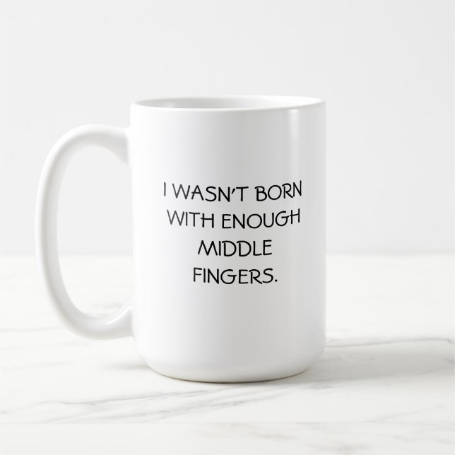 TAZA DE CAFÉ DEDOS MEDIOS DE MUG-ENOUGH (Izquierda)
