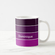 Deep Purple Striped Coffee Mug - Frontera Blanca