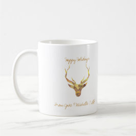 Taza De Café Deer de oro moderno