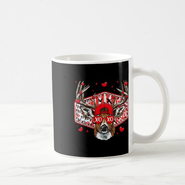 Taza De Café Deer Hunting Xoxo Valentine Buck Boys Cap Men Wome (Derecha)