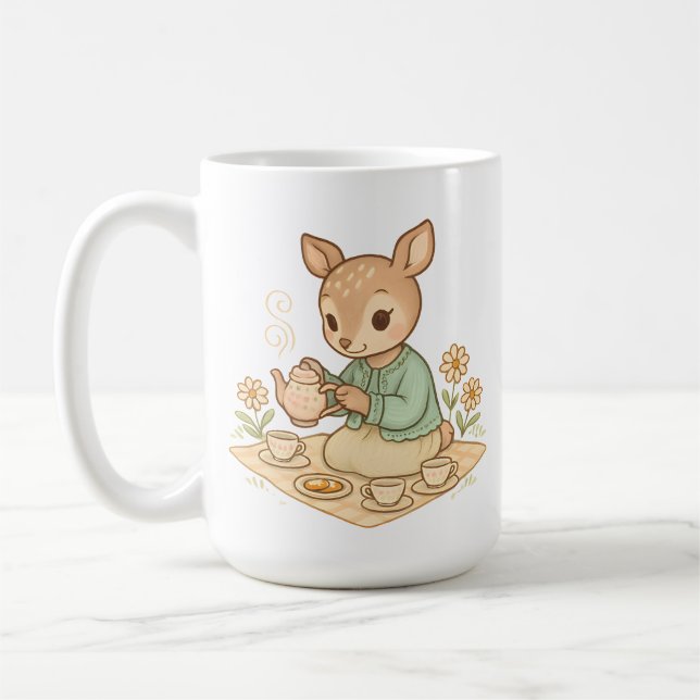 Taza De Café Deer Tea Party (Izquierda)