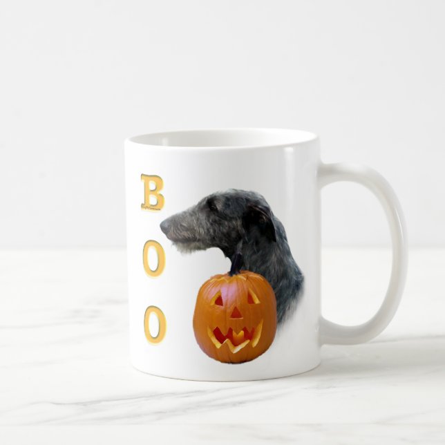 Taza De Café Deerhound Boo de Escocia (Derecha)
