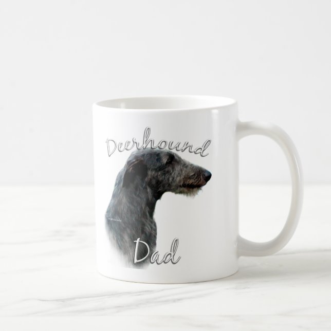 Taza De Café Deerhound Dad 2 (Derecha)