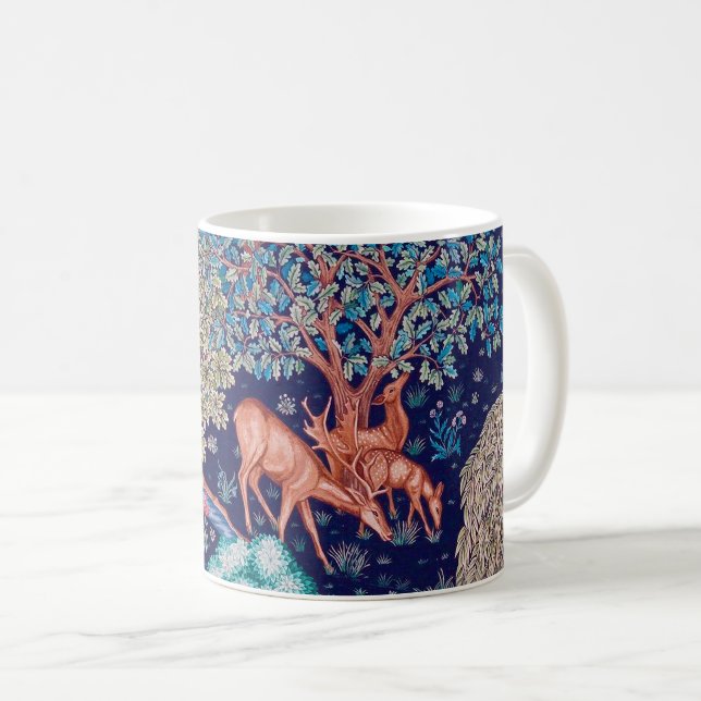 Taza De Café Deers in the Forest, William Morris (Anverso derecho)