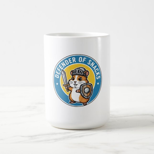 Taza De Café Defender of Snacks Hamster (Centro)