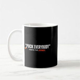 Taza De Café Defensor de Hockey Naranja 2