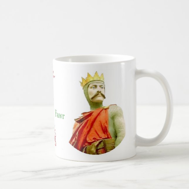 Taza De Café Defensor de Llywelyn Fawr de la serie del reino (Derecha)