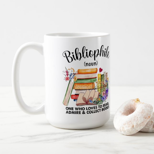 Taza De Café Definición bibliófila (Con donut)