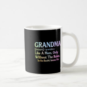 Taza De Café Definición De Abuela Divertida Para La Abuela Mo