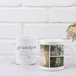 Taza De Café Definición de Abuelo | Colaje de 3 Fotos