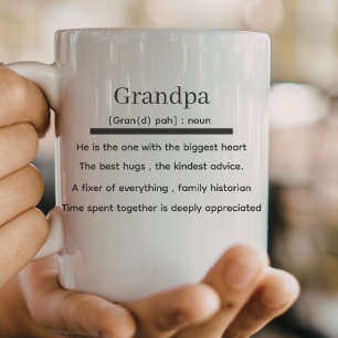 Taza De Café definición de abuelo, día del padre del abuelo