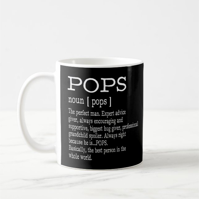 Taza De Café Definición de arpa Regalos del Día del Abuelo Padr (Izquierda)