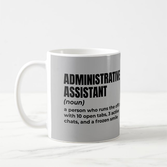 Taza De Café Definición de asistente administrativo clásico (Izquierda)