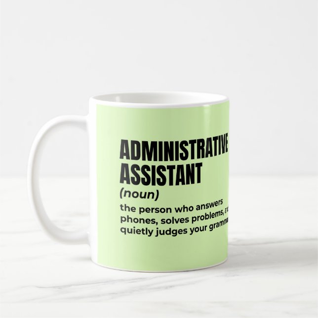 Taza De Café Definición de asistente administrativo inteligente (Izquierda)