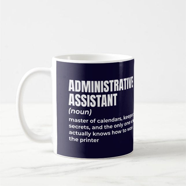Taza De Café Definición de asistente administrativo sarcástico (Izquierda)