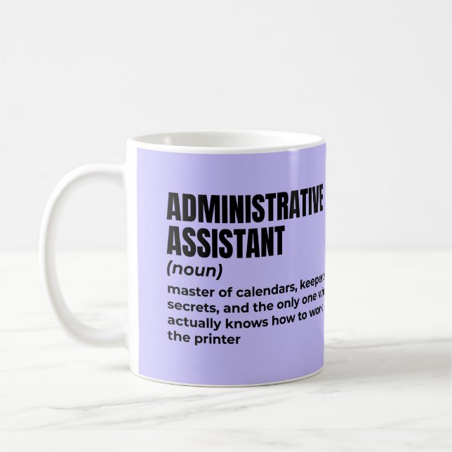 Taza De Café Definición de auxiliar administrativo divertidísim (Izquierda)